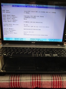 Laptop Notebook ACER Aspire VA70 V3-771 sprawny