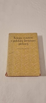 Księga Cytatów z Polskiej Literatury Pięknej - PIW