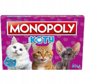 NOWA Gra planszowa Monopoly Koty