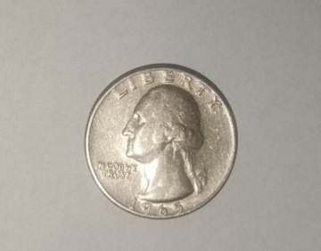 Quarter dollar odwrotka 1965 r