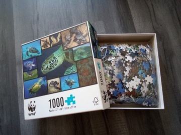 puzzle 1000 wwf żółwie kompletne