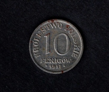 10 fenigów 1917 Królestwo Polskie 