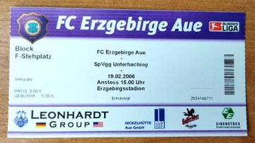 Bilet Erzgebirge Aue - SpVgg Unterhaching Niemcy