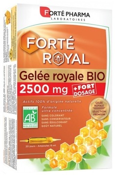 Forte Royal Jelly 2500mg Organiczne 20 fiolek