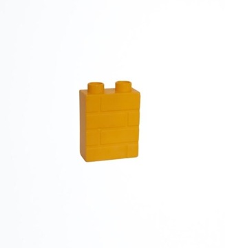 Lego Duplo cegła żółta klocek 1X2 