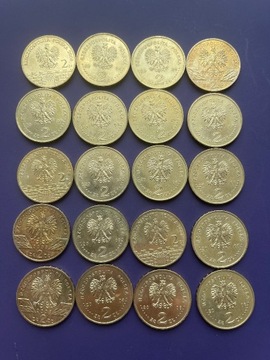 20 monet 2zł. z roku 2008