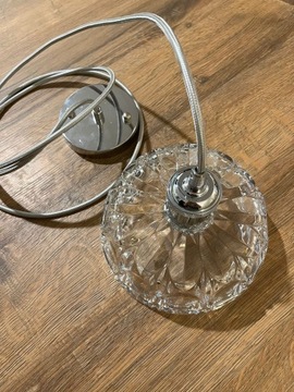 Lampa wisząca - srebrna (chrom) - VINTAGE/GLAMOUR