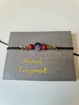 Bransoletka z kamieniem półszlachetnym Handmade