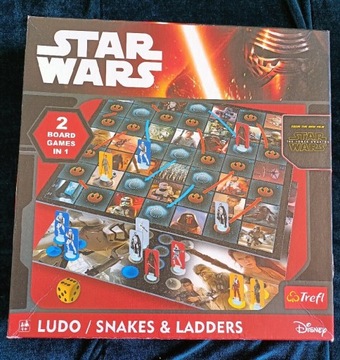 Używana gra STAR WARS Ludo/snakes&ladders chińczyk