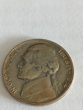 USA 5 cent 1974 rok