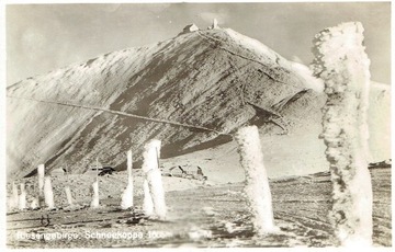 Riesengebirge Karkonosze Masyw Śnieżki zimą b.o.