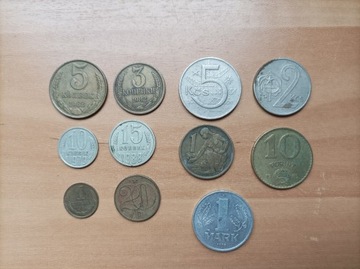 Monety z krajów komunistycznych rożne