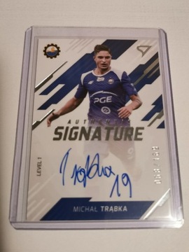 Karta z autografem. Michał Trąbka - Stal Mielec. 