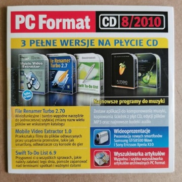PC Format nr 8 2010 plyta CD