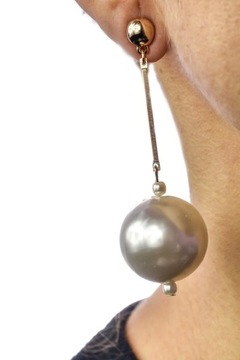 Kolczyki białe (perłowe) kule
