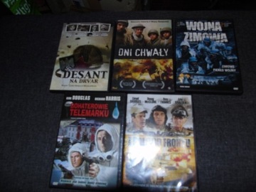 Sprzedam 5 filmów wojennych DVD 
