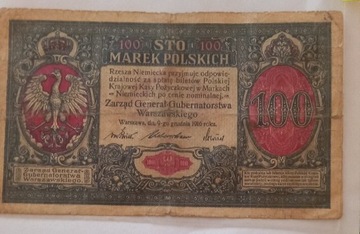 100 marek polskich, generał, 9.12.1916