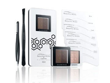 Beautiful Brows Kit - zestaw do brwi ciemny brąz