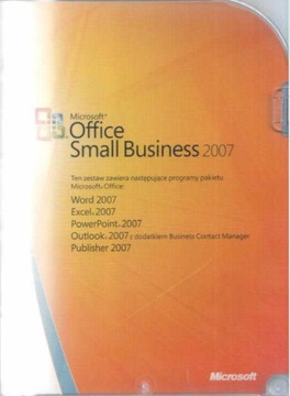 Microsoft Office 2007 Small Business BOX PL  !!!