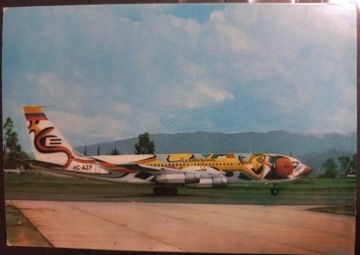 Pocztówka Ecuatoriana De Aviacion Airlines Jet 720