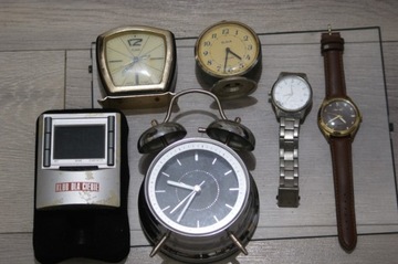 stare zegarki budziki 