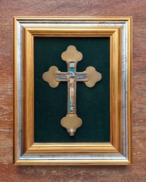 Krzyż greckokatolicki – unicki – ramka – XIX wiek