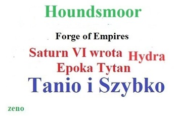 Forge of Empires Tytan Saturn Hydra Houndsmoor