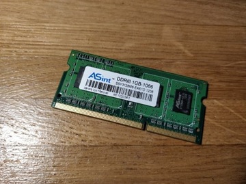 1x 1GB DDR3 ASint 1066MHz SO-DIMM do laptopa / NAS
