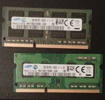 Pamięć RAM DDR3 Samsung 4 GB + 2 GB