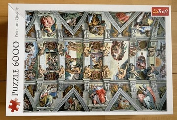 Puzzle Trefl 6000 Sklepienie Kaplicy Sykstyńskiej