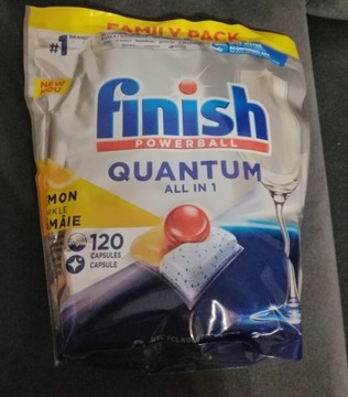 Finish quantum powerball lemon 120 szt. Family pack