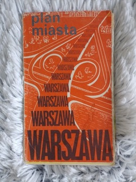 Warszawa plan miasta mapa 1980