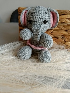 Mimi elefante szydełkowe 