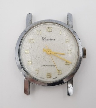 Stary zegarek mechaniczny kolekcjonerski Lucerne