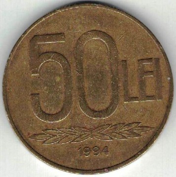 Rumunia 50 lei lejów 1994 26,1 mm  nr 1