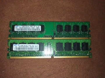 Pamięć RAM 2×512mb DDR2