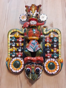 Drewniana Rzeźba Figurka Bożka z Bali