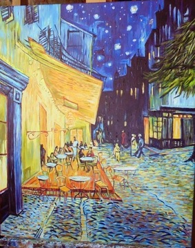 Kopia obrazu Vincenta van Gogha  "Taras kawiarni 
