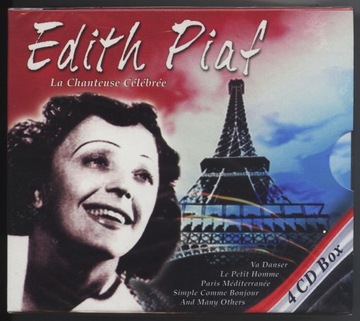 EDITH PIAF - LA CHANTEUSE CELEBRE - 4CD-BOX