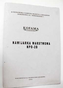 DTR NAWIJARKA WARSTWOWA NPO-2B