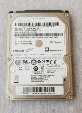 Dysk twardy Samsung ST1000LM024 1TB SATA III 2,5"