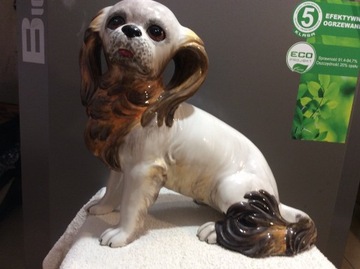 PIES PUDEL-SPANIEL PORCELANOWA FIGURKA