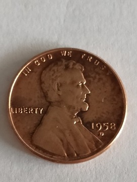 1 cent 1958 D USA 