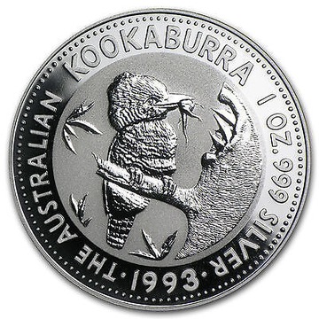 KOOKABURRA 1993 AUSTRALIA 1$ 1oz. 