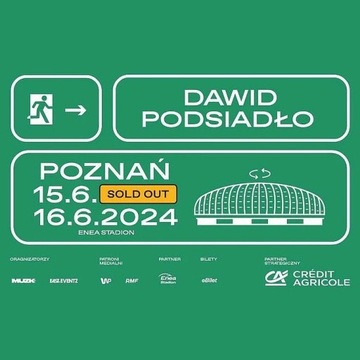 Bilet Dawid Podsiadło 15.06.2024 POZNAŃ Trybuna IV