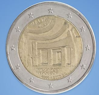 2 euro Malta 2022 - Hypogeum Hal Saflieni  - UNC