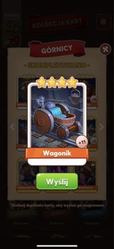 Coin-Master Wagonik szybka wysyłka 