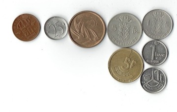 Zestaw monet Belgia (Belgique)