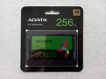 Dysk SSD 256GB AData SU650 Ultimate 520/450MB/s 