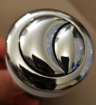 Przycisk spłukujący do WC srebrny podwójny nowy